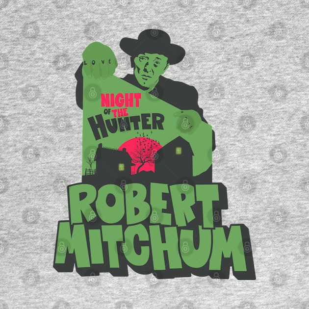 The Night of the Hunter: Captivating Robert Mitchum's Iconic Performance by Boogosh